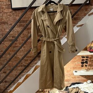 Lovers + Friends Khaki Trench Coat
